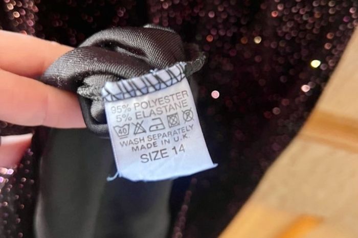 Elegant black glitter dress