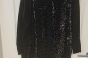 Zara Sequin/velvet Mini Dress/top Size Xxl