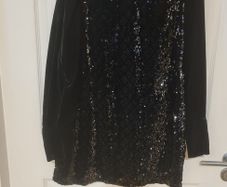 Zara Sequin/velvet Mini Dress/top Size Xxl
