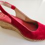 Toni Pons espadrilles Calpe suede peep toes red UK 6.5 RRP 75 euro new & boxed Image 2
