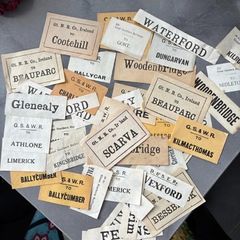 vintage train tickets