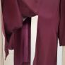 VINTAGE Ester Ken Paris burgundy long-line split panel blouse Sz L (Fit 12-14UK) Image 10