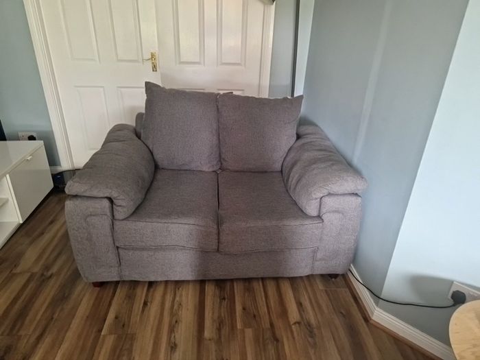 Swivel Armchair, 2 seater and  L shaped Sofa