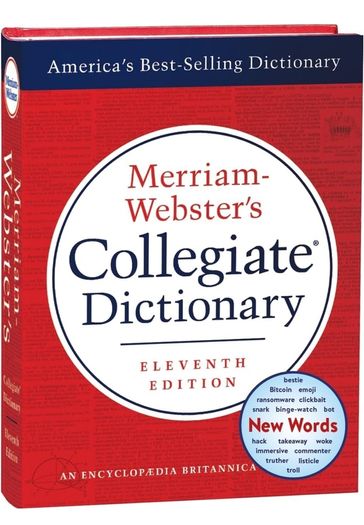 Merriam-Webster's Collegiate Dictionary, 11th Edition, Jacketed Hardcover, Indexed