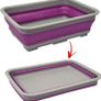 Collapsible Washing Up Bowl - Portable 10 Litre Water Storage Basin Ideal for Camping, Caravans, Outdoor Activities, Kitchen and More - Purple,523 Image 2