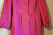 Sticky fingers mohair &amp; alpaca pink coat UK 10