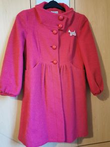 Sticky fingers mohair & alpaca pink coat UK 10
