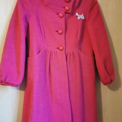 Sticky fingers mohair & alpaca pink coat UK 10