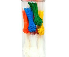New 1200 Pcs 2.5mm 3.6mm Nylon Strong Cable Wraps Ties Color Repair Set # 1522