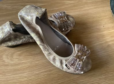 Ecco Low Wedge Ballerina Shoes