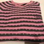 VANS Soft pink/grey striped jumper (Uk10) Image 3