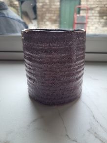 Purple plant pot
