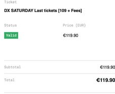 District X Festival Friday ticket