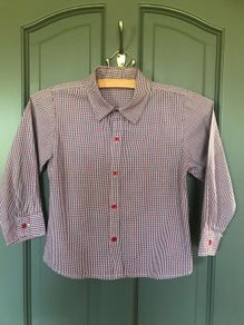 Boys long sleeved checked shirt aged 5-6 years