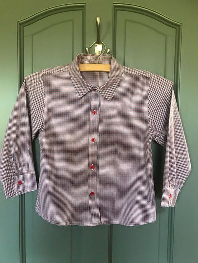 Boys long sleeved checked shirt aged 5-6 years