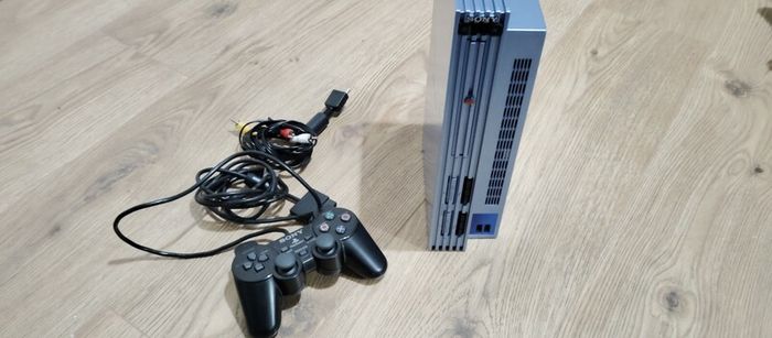 Ps2 Playstation 2 Limited edition Aqua Refurbished Original black controller