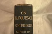 On Eloquence book by Schleiniger 1909