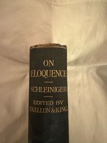 On Eloquence book by Schleiniger 1909