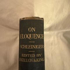 On Eloquence book by Schleiniger 1909