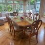 Walnut dining table & matching Cabinet Image 2