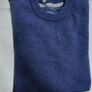 New Round Neck Mens warm Sweater Jumper Merino 50% wool RRP 80 eur Wool blend Solid Dark Blue brand NEW Image 5
