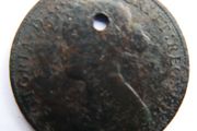 1861 Victoria Half-Penny Coin