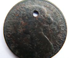 1861 Victoria Half-Penny Coin