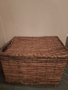 wicker storage basket