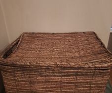 wicker storage basket
