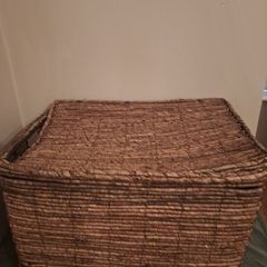 wicker storage basket