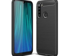 Shockproof Case For Xiaomi Redmi NOTE 8 Carbon Fibre Effect Back Cover