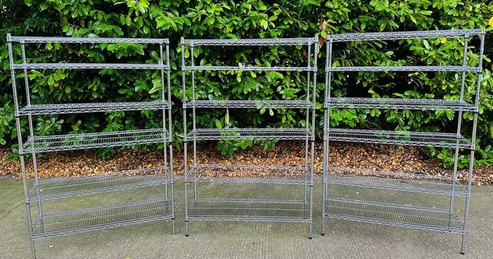 Stainless Steel Shop Shelving - Display Racking - Like New - Very Strong