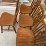 4 x Lovely Sturdy Wooden Kitchen Dining Chairs - Can Deliver Image 2