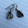 Garnet and sterling silver earrings Image 3