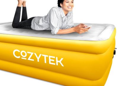 NEW SALE | Premium Blow up Inflatable Double Air Bed Mattress with Built in Pump 191 x 137 x 46cm and Storage Bag Included