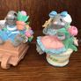 Vintage Merry Mousetails miniature ornaments x5 Image 7
