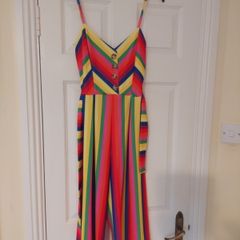 ladies rainbow jump suit