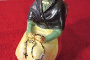 Vintage Chalkware ( Old Lady Sitting On A Rocking Chair  )