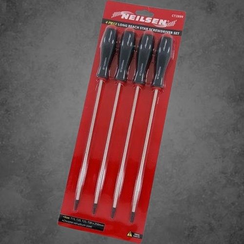 Star Screwdriver Set 4pc Long