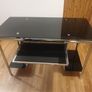 Black glass desk Image 3