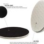 Glass Polish 11008 GP-PRO Felt Polishing Pads for Polishing Glass, Plastic, Metal, Marble - 125mm - Pack of 5 Pads Image 2