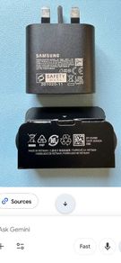 Brand new Samsung fast charger 25W plug and C type cable