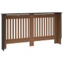 Radiator Cover Black 152x19x81.5 cm MDF Image 5