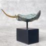 Manta Ray - Patinated And Polished Bronze Image 8