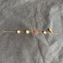 18k gold Ladybug and flower bracelet Image 6