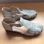 Ladies Silver Summer Comfort Shoes size 6 Image 3