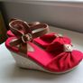 New ladies red wedges Image 2