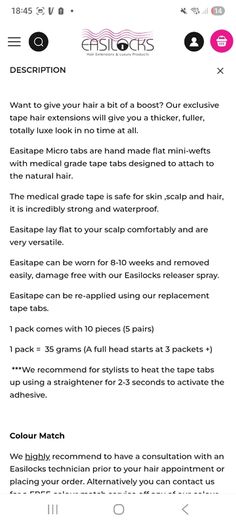 Tape Hair Extensions Easilocks
