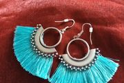 Turquoise Tassel Earrings