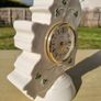Donegal Parian China, an Irish mantel clock in the shape of a map of Ireland Image 2